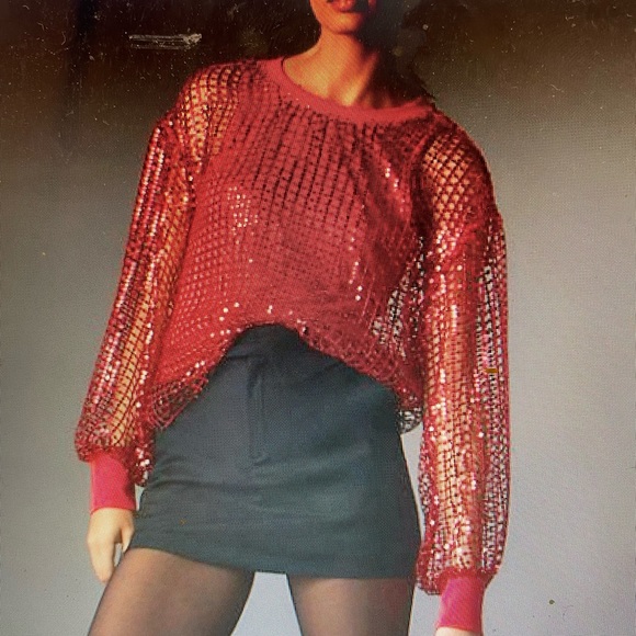 Anthropology Pilcro NWT size M sequin top - Picture 10 of 11